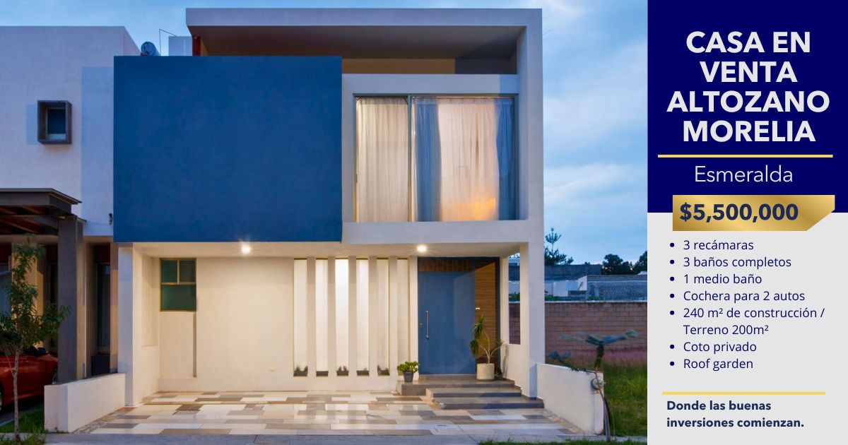 Casa en venta altozano Morelia | Esmeralda